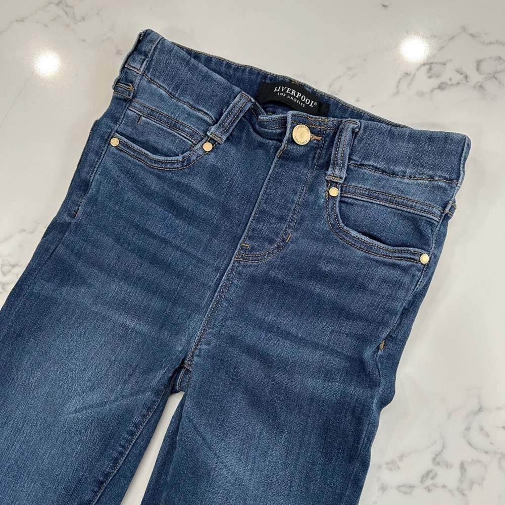 Liverpool LA Skinny Jeans‎ Womens 0/25 Dark Wash Stretch Denim Mid Rise